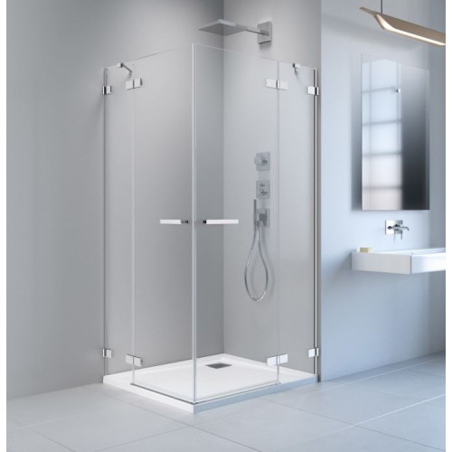Radaway Arta KDD II szögletes zuhanykabin 90x90 króm keret, átlátszó üveg