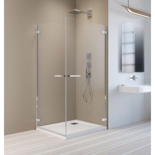 Radaway Arta KDD I szögletes zuhanykabin 90x90 króm keret, átlátszó üveg