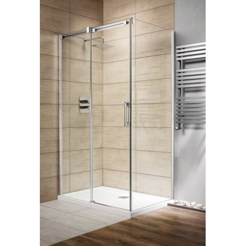 Radaway Espera KDJ szögletes zuhanykabin 100x100 króm keret, tükrös üveg