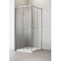 Radaway Idea KDD szögletes zuhanykabin 90x90 króm keret, átlátszó üveg