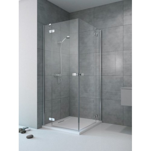 Radaway Fuenta New KDD szögletes zuhanykabin 90x90 króm keret, átlátszó üveg