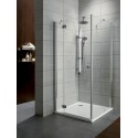 Radaway Torrenta KDJ szögletes zuhanykabin 90x90 króm keret, grafit üveg