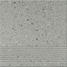 Opoczno Hyperion OP074-028-1 H9 Grey Steptread 29,7x29,7 lépcsőlap