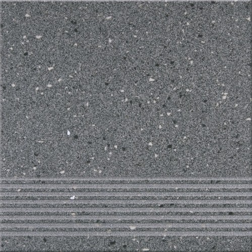 Opoczno Hyperion OP074-004-1 H10 Graphite Steptread 29,7x29,7 lépcsőlap