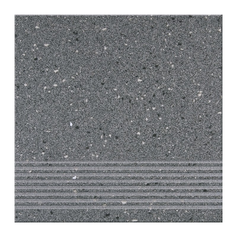 Opoczno Hyperion OP074-004-1 H10 Graphite Steptread 29,7x29,7 lépcsőlap