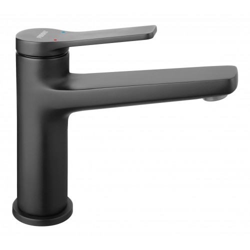 Ferro Stratos Black BSC2BL fekete mosdócsaptelep click-clack leeresztővel