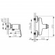 Ferro Stratos Black BSC7BL fekete zuhanycsaptelep