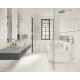 Paradyz Morning Bianco Struktura Polysk 25x75 csempe
