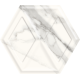 Paradyz Morning Bianco Heksagon Struktura Polysk 17,1x19,8 csempe
