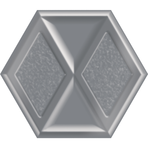 Paradyz Morning Silver Heksagon Struktura Polysk 17,1x19,8 dekor