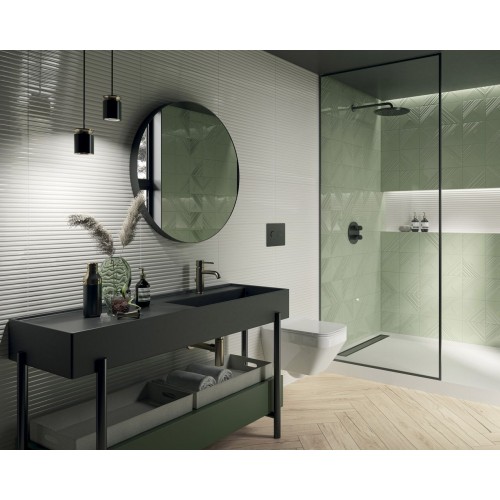 Paradyz Feelings Green Struktura Polysk 19,8x19,8 csempe
