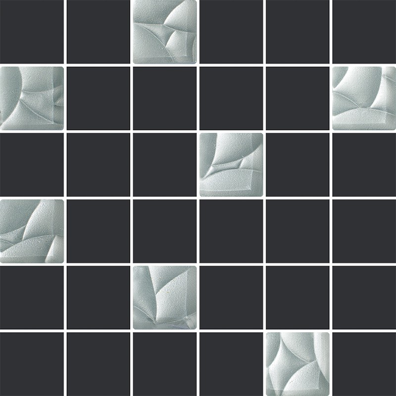 Paradyz Ceramika Esten Grafit Silver Mosaic Mix 29,8x29,8 mozaik