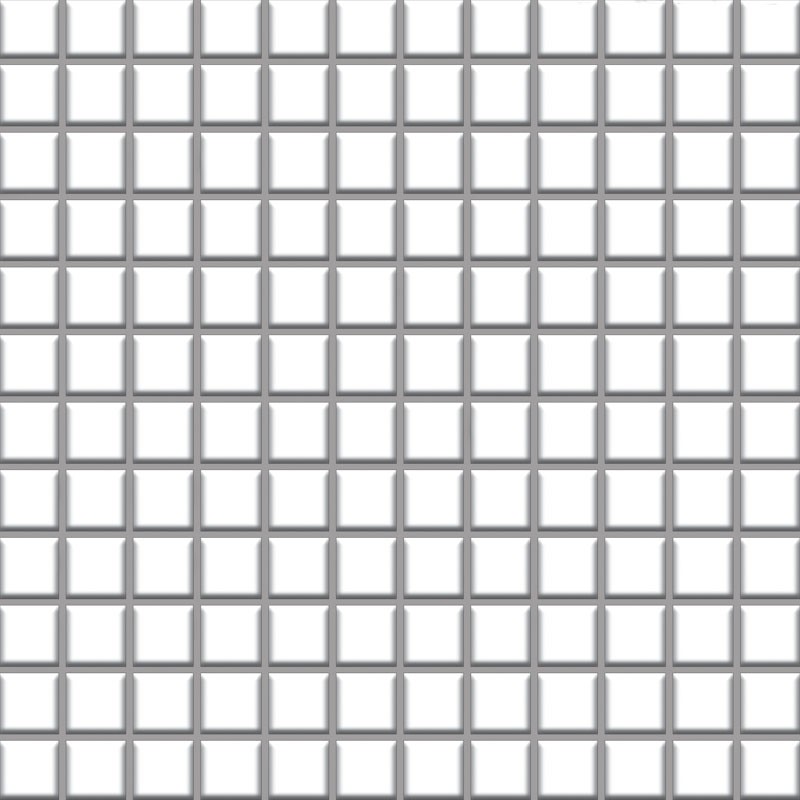 Paradyz Ceramika Altea Bianco 2,3x2,3 mosaic 29,8x29,8 mozaik