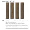 Paradyz Ceramika Maloe Brown 21,5x98,5 gres padlólap