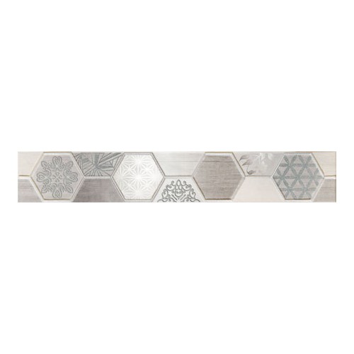Arte Ceramika Pinia Grey 7,1x44,8 dekorcsík