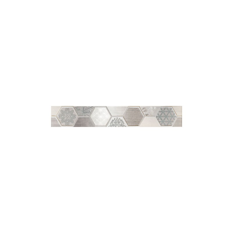Arte Ceramika Pinia Grey 7,1x44,8 dekorcsík