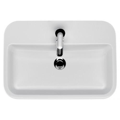 Cersanit Caspia 60 szögletes alakú, pultra szerelhető mosdó