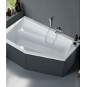 Niagara Wellness Vesper 160x100 akril aszimmetrikus kád, jobbos