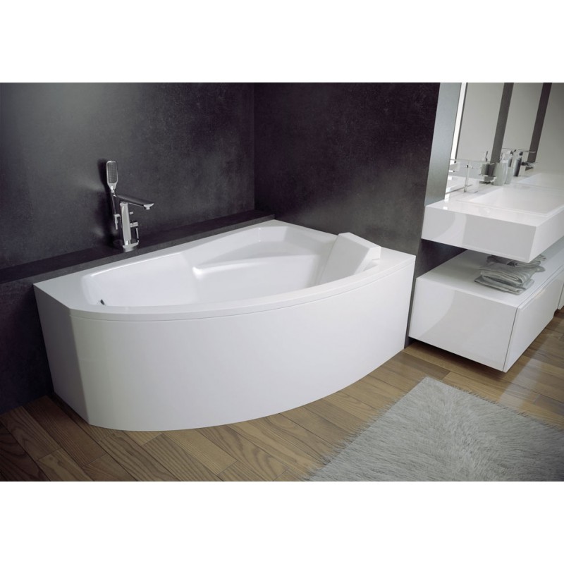 Besco Rima 160x100 akril aszimmetrikus kád, jobbos