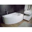 Besco Rima 160x100 akril aszimmetrikus kád, balos
