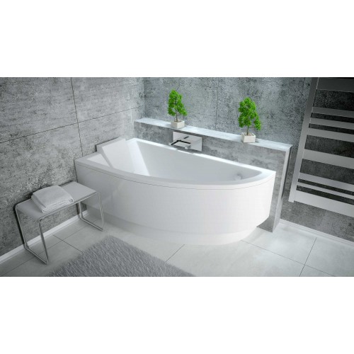 Besco Praktika 150x70 akril aszimmetrikus kád, jobbos