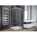 Besco Modern 185 szögletes zuhanykabin 90x90 króm keret, átlátszó üveg