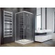 Besco Modern 185 szögletes zuhanykabin 90x90 króm keret, grafit üveg