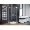 Besco Modern 185 íves zuhanykabin 80x80 króm keret, átlátszó üveg
