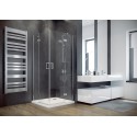 Besco Viva195 szögletes zuhanykabin 90x90 króm keret, átlátszó üveg