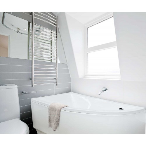 Besco Praktika 140x70 akril aszimmetrikus kád, jobbos