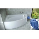 Besco Cornea 140x80 akril aszimmetrikus kád, jobbos