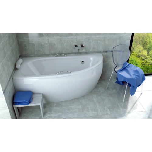 Besco Milena 150x70 akril aszimmetrikus kád, jobbos