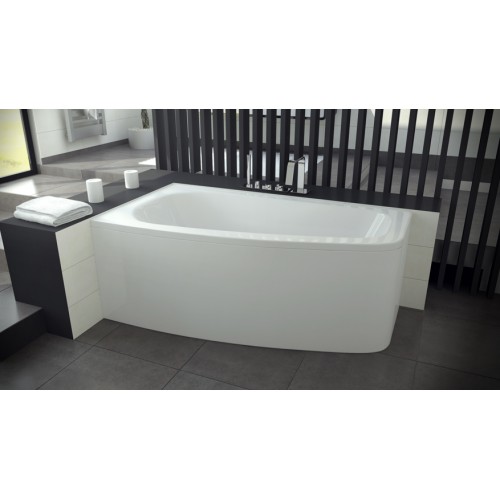 Besco Luna 150x80 akril aszimmetrikus kád, jobbos
