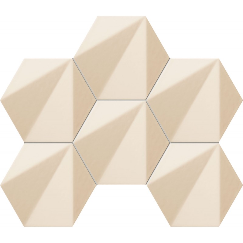 Tubadzin Chenille Beige Hex 22,1x28,9 mozaik