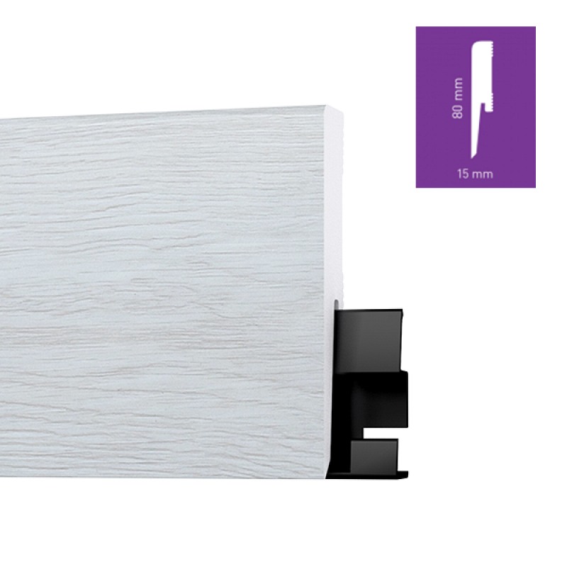 ONE80 Canadian Oak 8 cm magas vízálló szegőléc