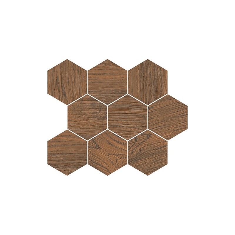 Cersanit Finwood Ochra Mosaic Hexagon 28x33,7 mozaik