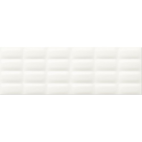 Cersanit Pret-a-Porter White Glossy Pillow STR 25x75 csempe