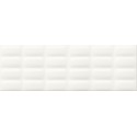 Cersanit Pret-a-Porter White Glossy Pillow STR 25x75 csempe