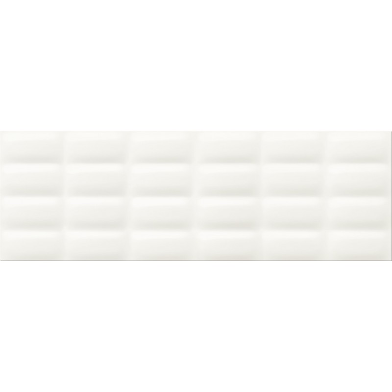 Cersanit Pret-a-Porter White Glossy Pillow STR 25x75 csempe