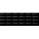 Cersanit Pret-a-Porter Black Glossy Pillow STR 25x75 csempe