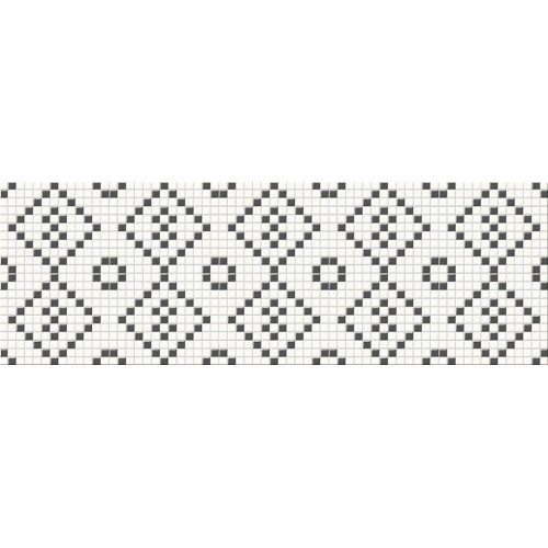Cersanit Pret-a-Porter Black&White Mosaic 25x75 dekor