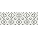 Cersanit Pret-a-Porter Black&White Mosaic 25x75 dekor