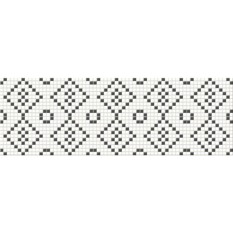 Cersanit Pret-a-Porter Black&White Mosaic 25x75 dekor