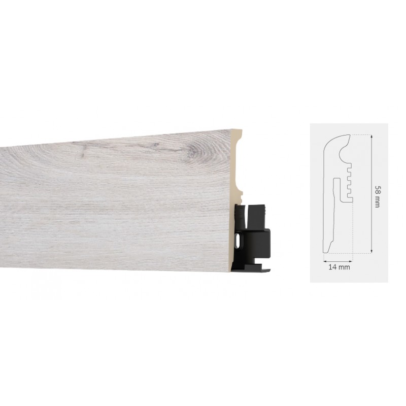 Arbiton TORE60 Oregon Oak 6 cm magas vízálló szegőléc