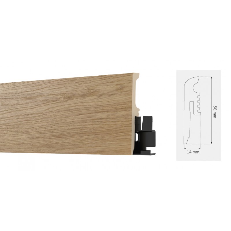 Arbiton TORE60 Yakima Oak 6 cm magas vízálló szegőléc