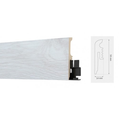 Arbiton TORE60 Canadian Oak 6 cm magas vízálló szegőléc