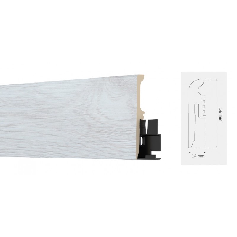 Arbiton TORE60 Canadian Oak 6 cm magas vízálló szegőléc