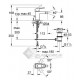 Grohe Eurocube bidé csaptelep