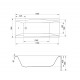 Cersanit Virgo 180x80 akril kád S301-103