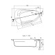 Cersanit Joanna New 150x90 balos akril kád